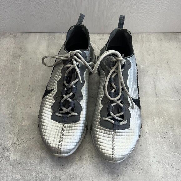 Nike React CI3835-001 Element 55 Silver Black Sneakers Shoes Womens Size 7.5 - Picture 3 of 10